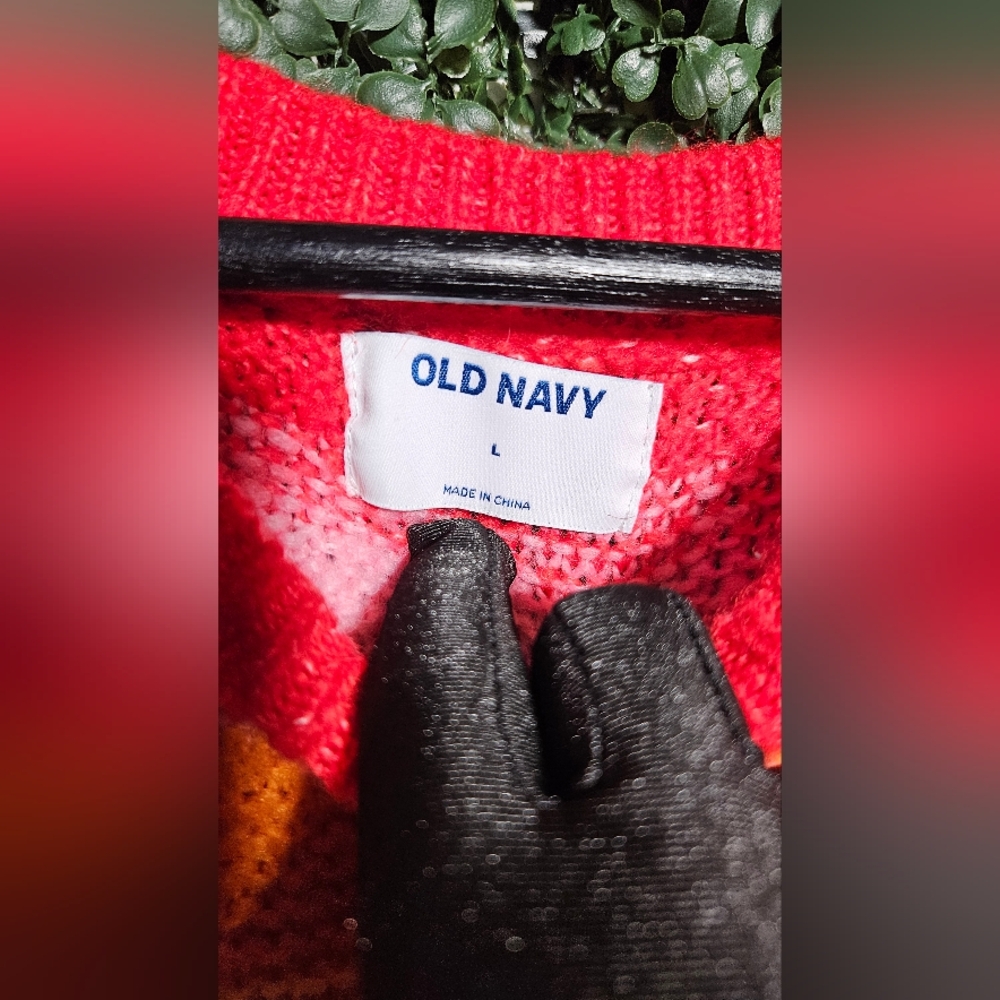 Old Navy Multicolor Striped Crew Neck Sweater - Picture 4 of 5